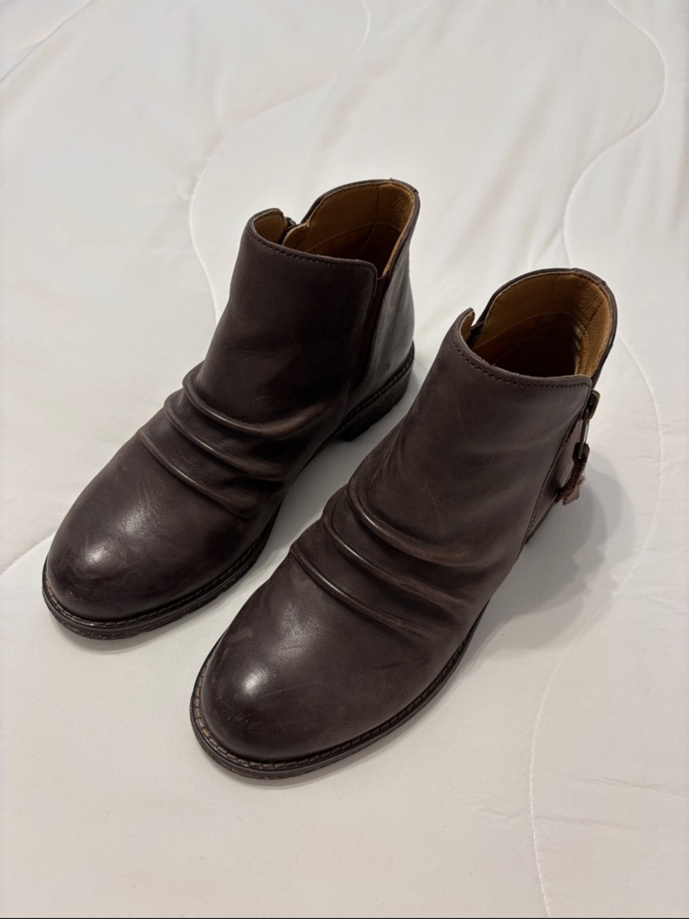 Aetrex Women’s Brown Leather Ankle Boots - Size 6